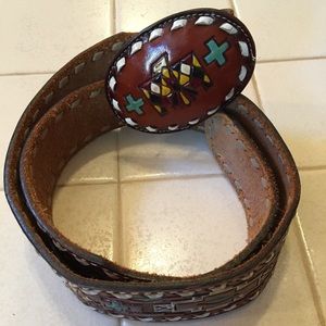 Tony Lama vintage southwestern style leather belt